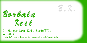 borbala keil business card